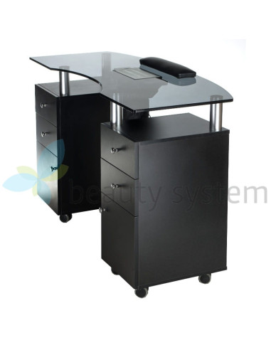 Manicure table + dust collector BD-3453+P BLACK
