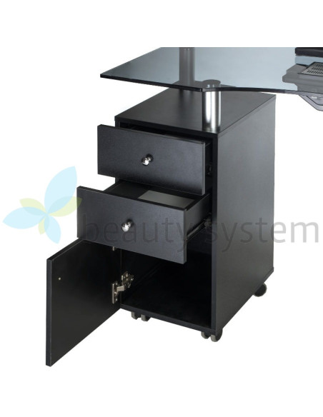 Manicure table + dust collector BD-3453+P BLACK