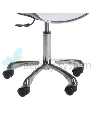 Cosmetic Stool with Backrest BD-9933 White