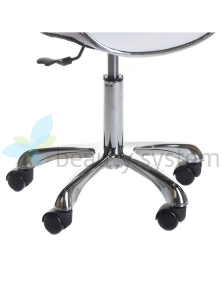 Cosmetic Stool with Backrest BD-9933 White