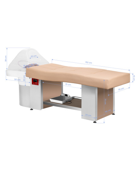 Gabbiano Head Spa 017 Salon washbasin bed beige