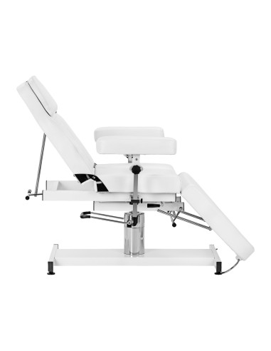 Cosmetic hydraulic chair Sillon A 210DH with cradle white
