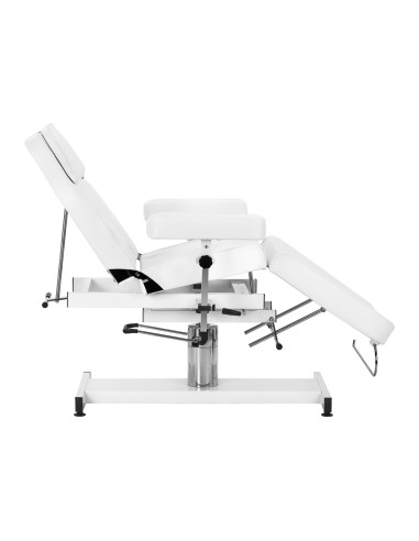 Cosmetic hydraulic chair Sillon A 210DH with cradle white
