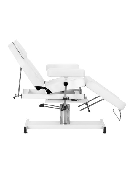 Cosmetic hydraulic chair Sillon A 210DH with cradle white