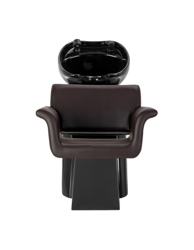 Salon washbasin unit Gabbiano Lucca brown