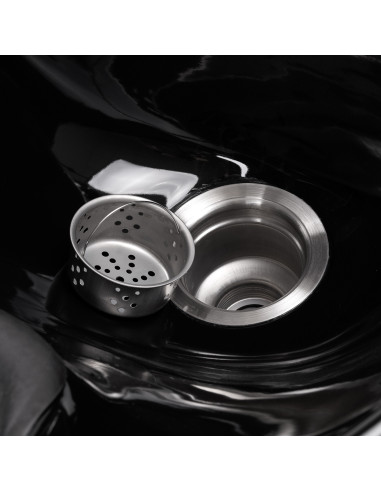 Hair salon wash unit Hair System Duplex Noir