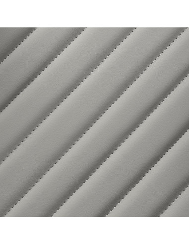 Gabbiano Levi barber chair with black frame gray with stitching at the back