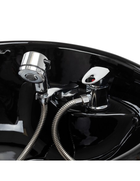 Salon washbasin unit Omega Aqualina black