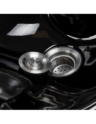 Salon washbasin unit Omega Aqualina black