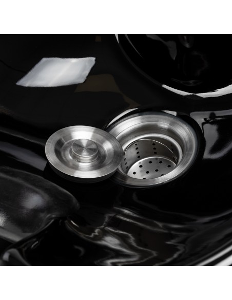 Salon washbasin unit Omega Aqualina black