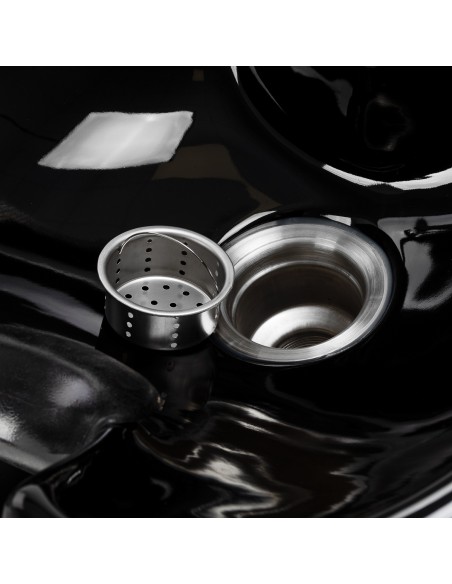 Salon washbasin unit Omega Aqualina black