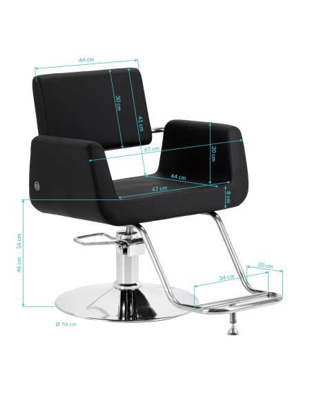 Styling chair Omega Lyra black