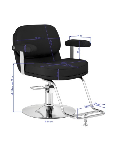Styling chair Omega Astra black