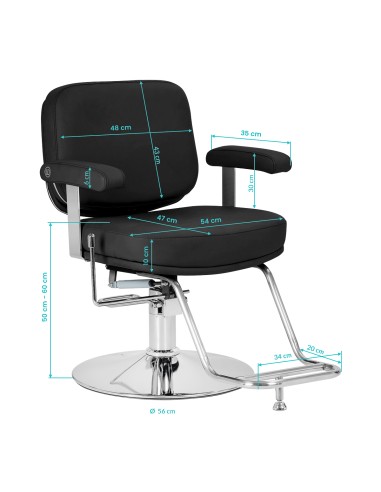 Styling chair Omega Astra Plus black
