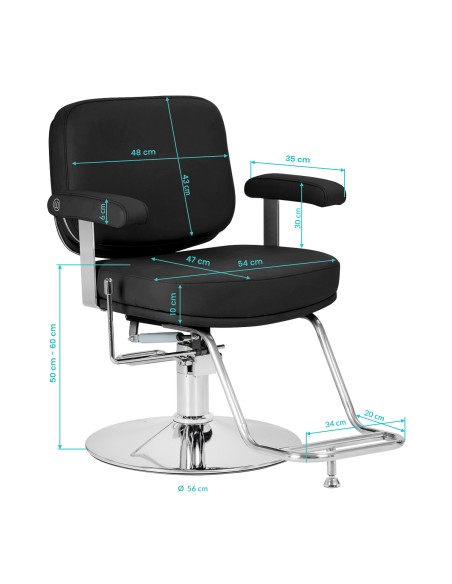 Styling chair Omega Astra Plus black