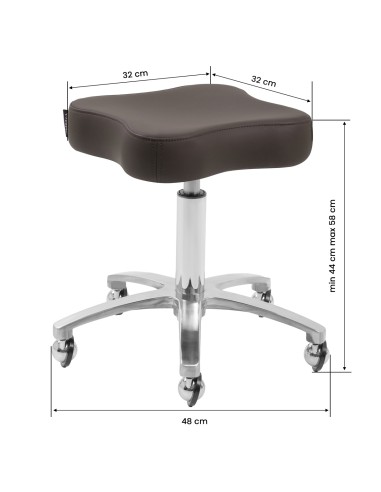 Omega Supremo swivel chair brown