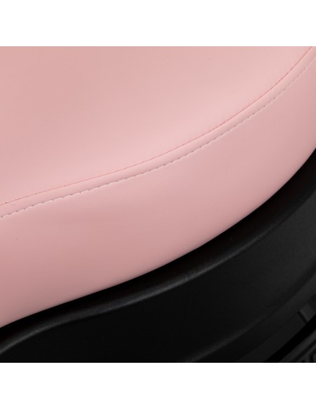 Barber chair Gabbiano President pink with black base