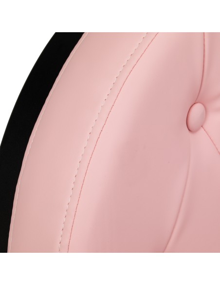 Barber chair Gabbiano President pink with black base