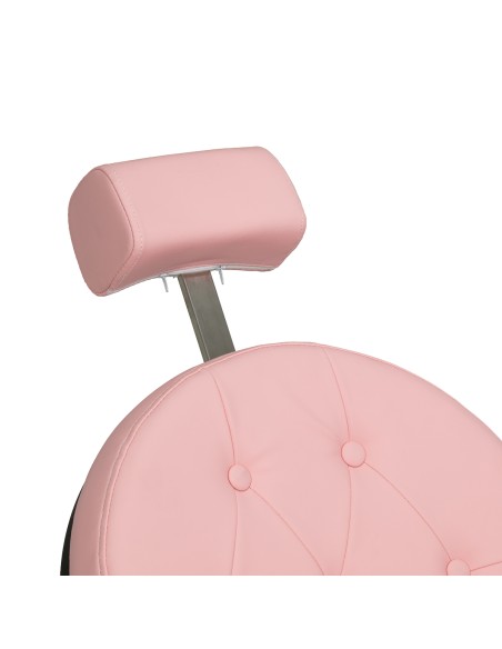 Barber chair Gabbiano President pink with black base
