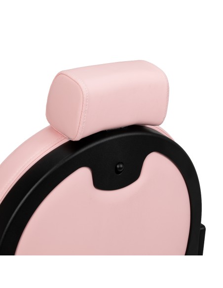 Barber chair Gabbiano President pink with black base