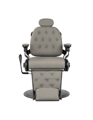 Barber chair Gabbiano Francesco grey with a black base