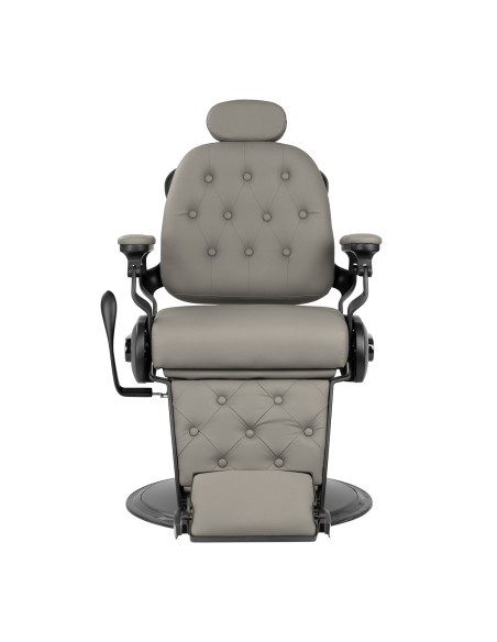Barber chair Gabbiano Francesco grey with a black base