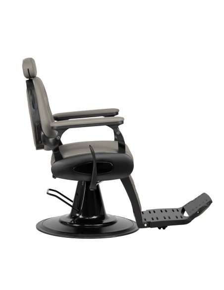 Barber chair Gabbiano Francesco grey with a black base