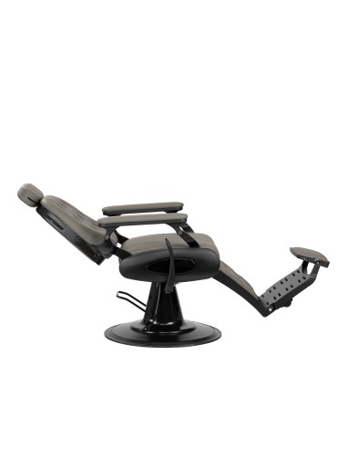 Barber chair Gabbiano Francesco grey with a black base