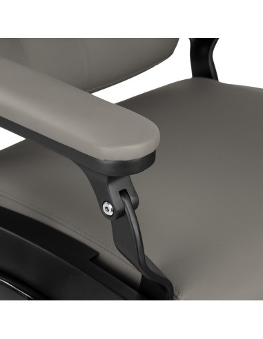 Barber chair Gabbiano Francesco grey with a black base