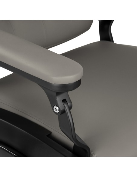 Barber chair Gabbiano Francesco grey with a black base