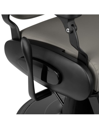 Barber chair Gabbiano Francesco grey with a black base