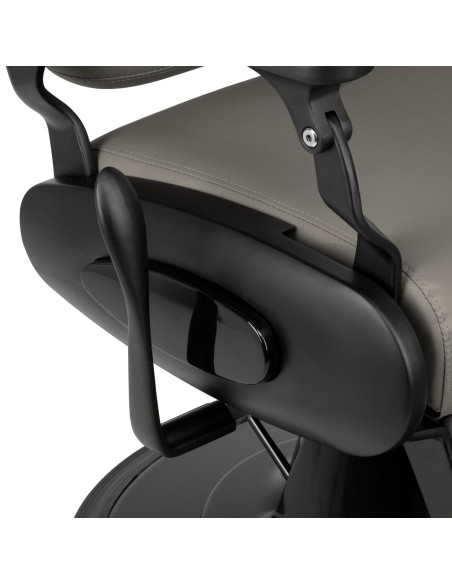 Barber chair Gabbiano Francesco grey with a black base