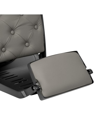 Barber chair Gabbiano Francesco grey with a black base