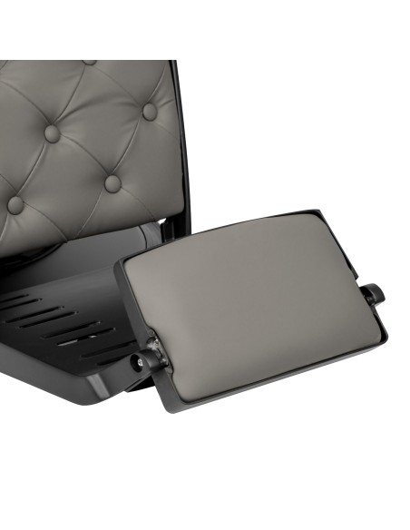 Barber chair Gabbiano Francesco grey with a black base