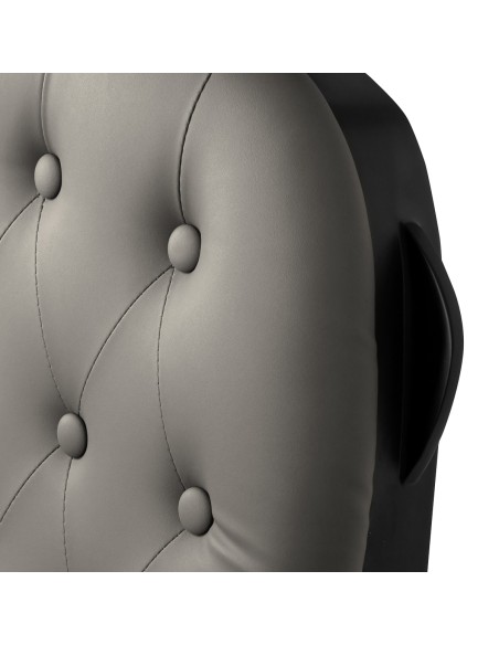 Barber chair Gabbiano Francesco grey with a black base