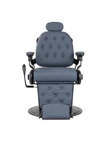 Barber chair Gabbiano Francesco graphite with brushed frame second class