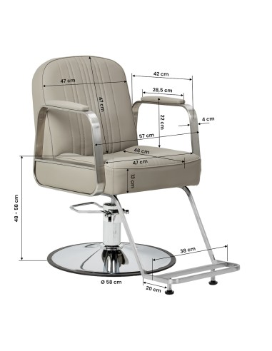 Styling chair Gabbiano Acri beige