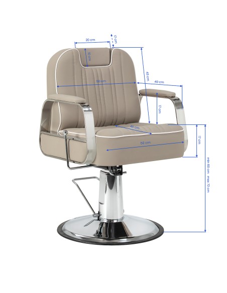 Barber chair Gabbiano Rufo beige