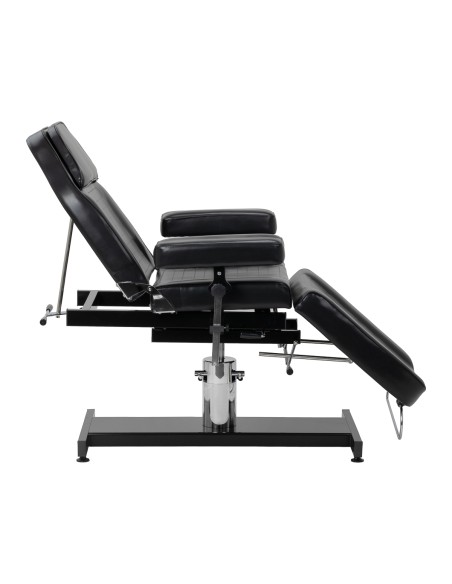 Tattoo bed Pro Ink 210DH with a cradle black