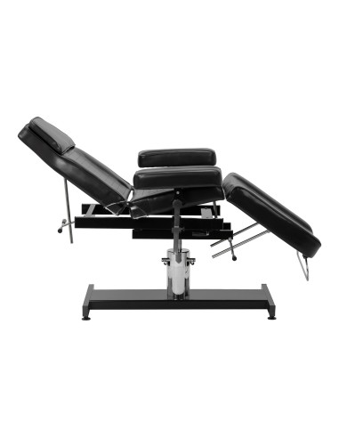 Tattoo bed Pro Ink 210DH with a cradle black