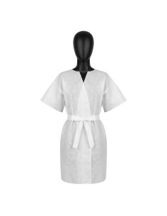 Disposable short sleeve bathrobe 10 pcs