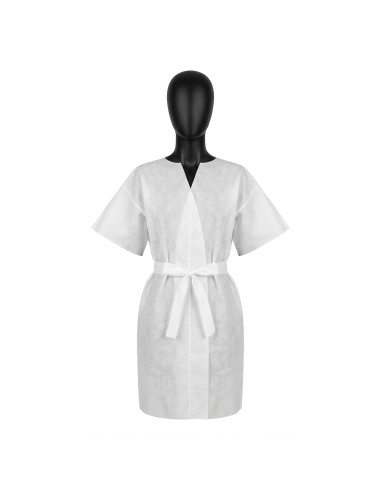 Disposable short sleeve bathrobe 10 pcs