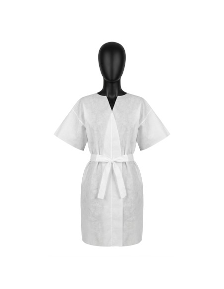 Disposable short sleeve bathrobe 10 pcs
