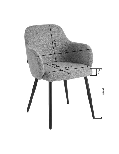 Chair 4Rico Intra grey
