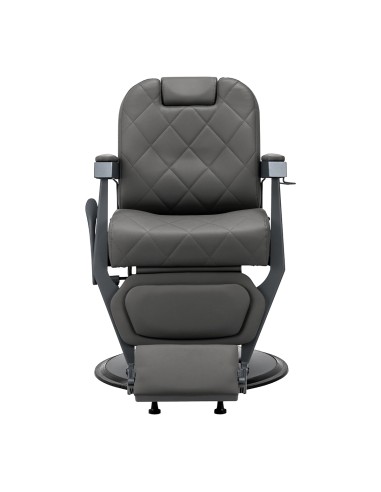 Gabbiano barber chair Bruno graphite with a grey base
