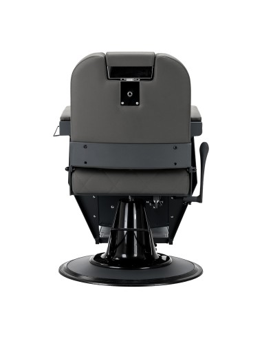 Gabbiano barber chair Bruno graphite with a grey base