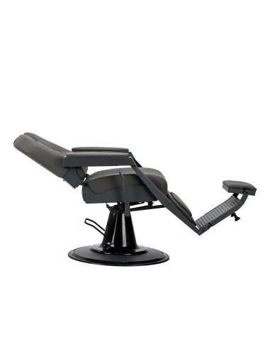 Gabbiano barber chair Bruno graphite with a grey base