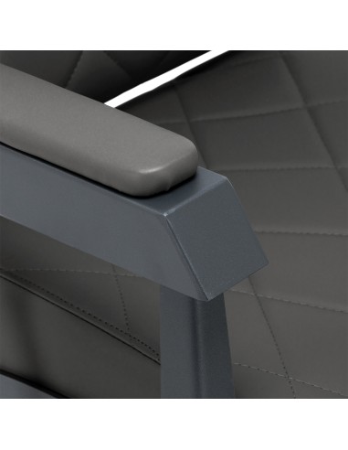 Gabbiano barber chair Bruno graphite with a grey base