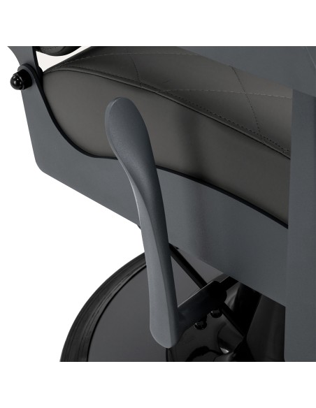 Gabbiano barber chair Bruno graphite with a grey base