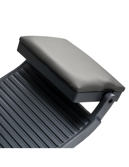 Gabbiano barber chair Bruno graphite with a grey base